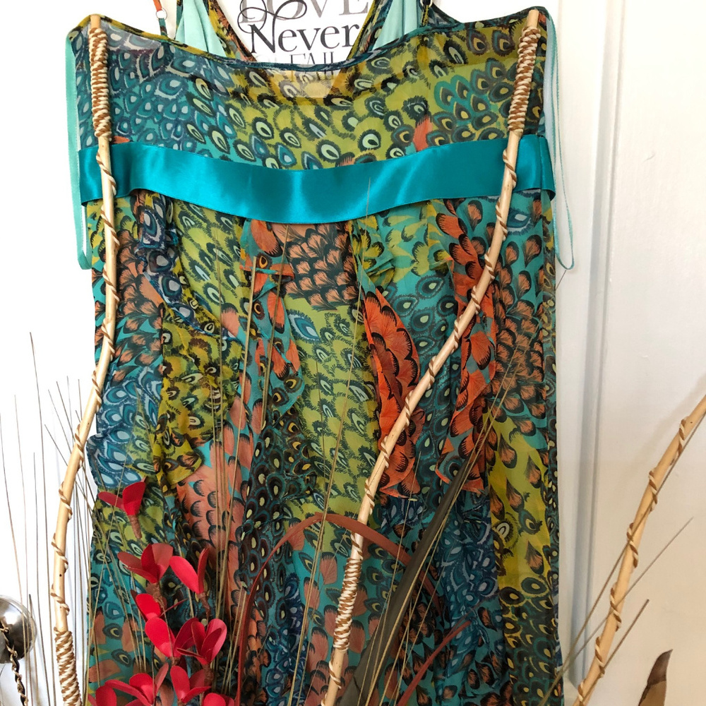 BCBG Maxazria Spaghetti Strap Cocktail Dress S 4 - Picture 6 of 11